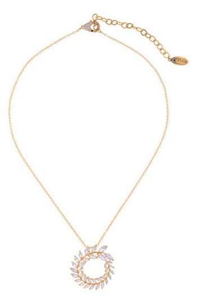 ZAXIE Cubic Zirconia Pendant Necklace in Gold at Nordstrom Rack
