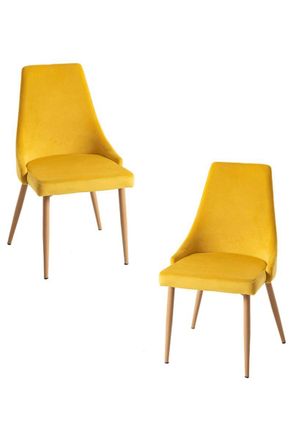 Regalos Miguel Regalos Miguel - Packs Sillas Comedor - Pack 2 Sillas Stoik Wood - Amarillo