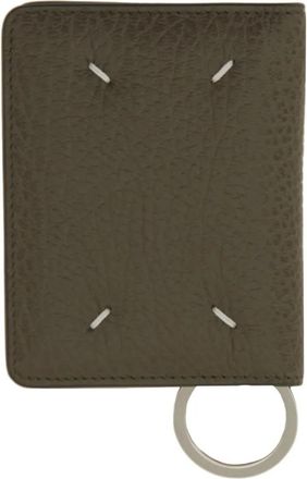Maison Margiela Portemonnaies - Bifold Wallet With Key Ring - Gr. unisize - in Grün - für Damen