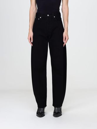 A Gold E Luna High-Waisted Baggy Jeans in Sustainable Regenerative Cotton Denim