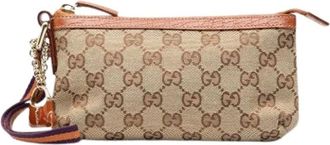 Gucci Pre-owned Clutches, female, Brown, Size: ONE SIZE Pre-owned Jolico Clutch