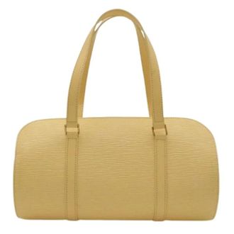 Louis Vuitton Pre-owned Vintage Handbag - Dames - Pre-owned - Beige - Maat: ONE Size Leer