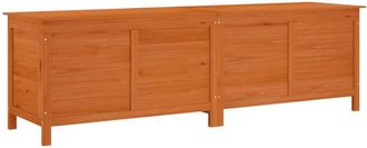 vidaXL Arc&oacute;n De Jard&iacute;n Madera Maciza Abeto Marr&oacute;n 198,5x50x56,5 Cm Vidaxl