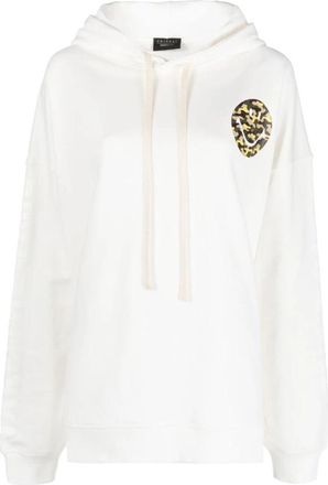 Joshua Sanders Hoodie White - Dames - Hoodies - Wit - S - Katoen - Hoodies & sweatvesten