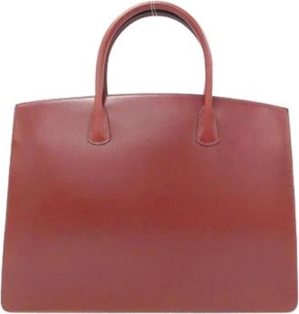 Herm&egrave;s Pre-owned Whitebus Box Calf Bag - Dames - Vintage Handtas - Rood - ONE Size - Leer - Vintage