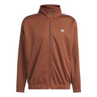 adidas Originals Skateboarding Firebird Track Jacket Brown White IJ0957