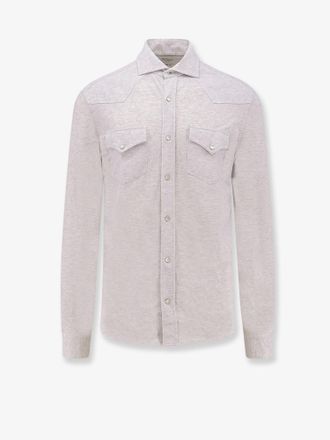 Brunello Cucinelli Camicia leisure fit in cotone - BRUNELLO CUCINELLI - gender_Man