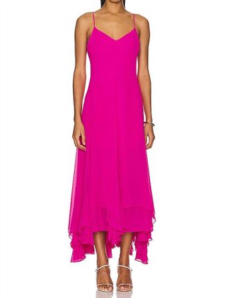Amanda Uprichard Clemenza Dress In Fuchsia