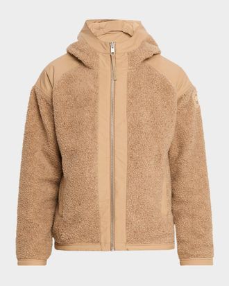 Canada Goose Men & apos;s Alberni Reversible Fleece Hooded Bomber Jacket