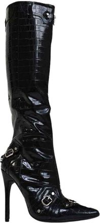 Ikrush Knee High Heeled Bootscasual High Knee High Regular Casual Black