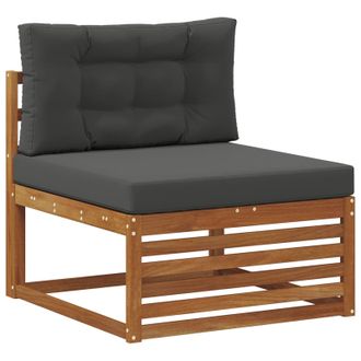 vidaXL Sof&aacute; Central De Exterior Madera De Acacia S&oacute;lida Natural Vidaxl