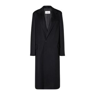 Fendi Abrigo Midi de Botonadura Sencilla - Coats - Mujer - Negro - 2XS