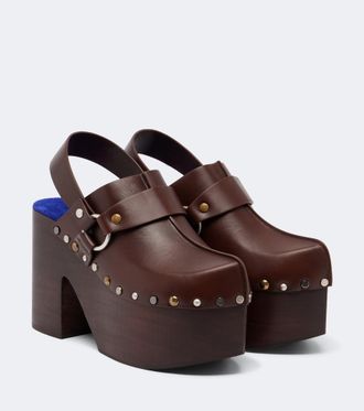 Chlo&eacute; Chlo&eacute; Zuecos con plataforma Talis de piel