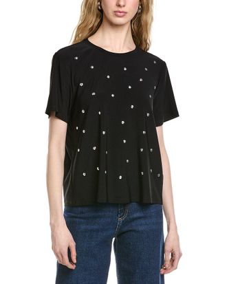 Joseph Ribkoff Short Sleeve Studs Top