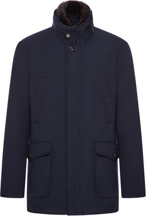 Moorer Structured High Collar Jacket