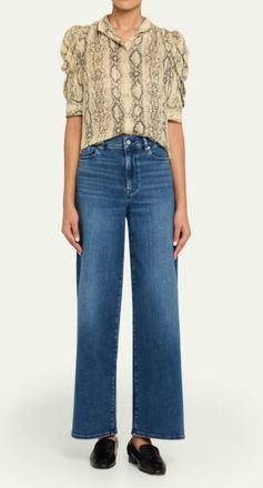 Frame Denim Le Slim Palazzo Jeans In Reign