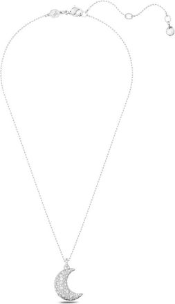 Swarovski amen Maan Hanger Wit Gerhodineerd Sublima:pend Cre/Rhs 5666181 - Dames - Kettingen - Grijs - ONE Size - Accessoires