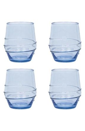 Juliska Amalia Set of 4 Acrylic Tumblers in Ocean at Nordstrom