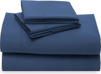 California Design Den Hotel Luxe 800 Thread Count 100% Cotton Sateen Sheet Set in Navy Blue at Nordstrom, Size Queen