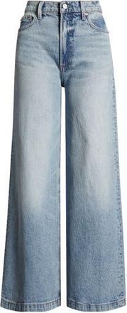 Pistola Denim Lana High Waist Ultra Wide Leg Jeans in Break at Nordstrom Rack, Size 31P