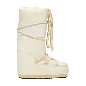 Moon Boot Moon Boot, Snow Boots, female, Beige, Size: 12 US Icon Nylon Boots