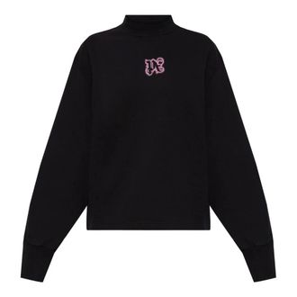 Palm Angels Hoodies & sweatvesten, Dames, Zwart, L, Zwart PI Sweater