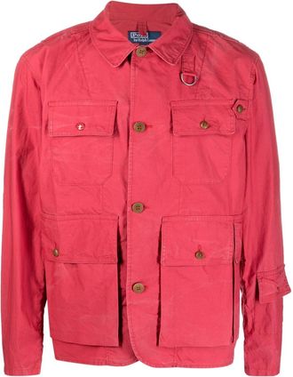 Polo Ralph Lauren utility-pockets field jacket - men - Cotton - L - Red