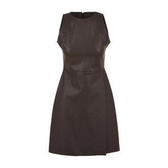 L'autre Chose Bruine Jurken voor Dames - Dames - Korte kleedjes - Bruin - XS - Kleedjes