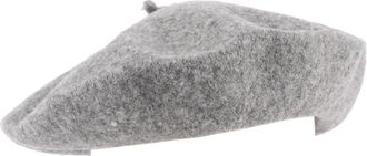 Hat To Socks Wool Blend French Beret for Men and Women in Plain Colours (Grey)