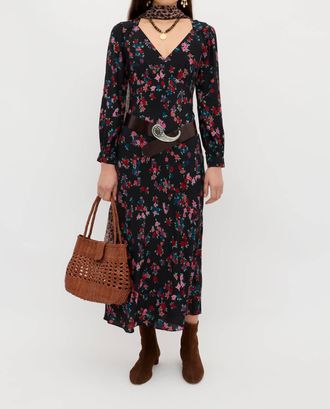 Rixo Mavis Dress In City Floral Black