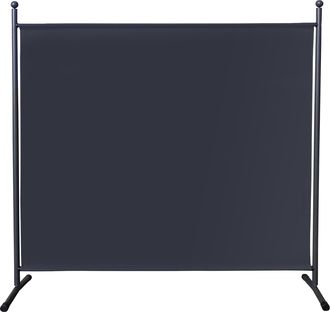 Quick-Star Quick-star - Paravent 180 X 178 Cm Stoff Raumteiler Gro&szlig; Stellwand Trennwand Balkon Sichtschutz Grau