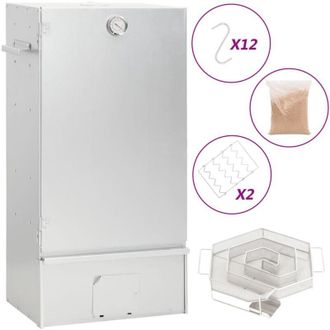 vidaXL Vidaxl - Horno Ahumador De Bbq Con Generador Humo Fr&iacute;o Acero Galvanizado