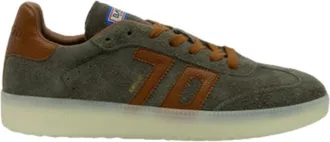 Back70 Mens Boston 600 Sneaker In Olive Suede
