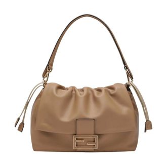 Fendi Mamma Baguette Large - female - Fendi - Shoulder Bags - Brown - ONE SIZE - Bags