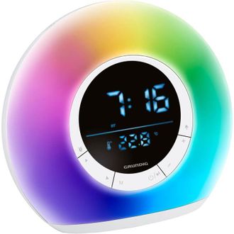 OEM Despertador Con Luz - Reloj Despertador Inteligente Con Radio Y Bluetooth - L&aacute;mpara Con Pantalla Led - L&aacute;mpara De Noche - Blanco