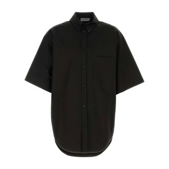 Balenciaga Security Tape Large Fit overhemd - Heren - Overhemden - Zwart - Maat: L Katoen
