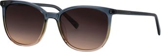 Marc O'Polo Sonnenbrille MARC OPOLO Modell 506188, Damen, blau, gelb verlauf transparent, durchscheinend, Sonnenbrillen Sonnenbrille, Form Feminin, Logoschriftzug