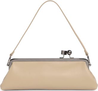 BCBGeneration East/West Frame Shoulder Bag in Taupe at Nordstrom Rack