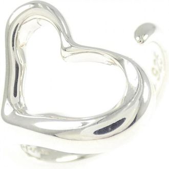 Tiffany & Co. Open Heart Silver 925 Band Ring (Pre-Owned)
