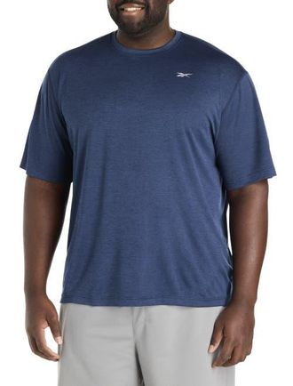 Reebok Big & Tall Performance Mesh T-Shirt in Collegiate Navy Htr at Nordstrom, Size 1X Big