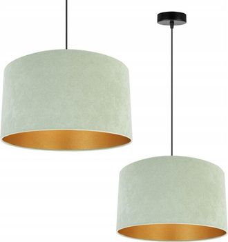 OEM L&aacute;mpara Colgante De Techo L&aacute;mpara De Techo Pantalla De Terciopelo Dorado