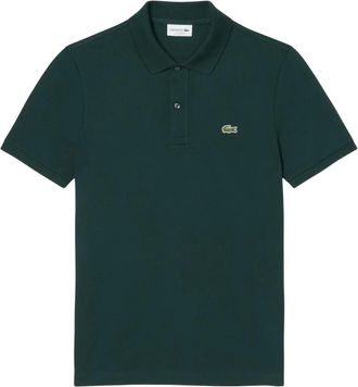 Lacoste Polo Slim Fit in Petit Piqu&eacute; - Heren - Polos - Groen - M - Leer - Tops