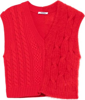 Vivetta Mouwloze top - Rood