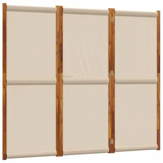 vidaXL Biombo Divisor De 3 Paneles Gris Taupe 210x180 Cm Vidaxl