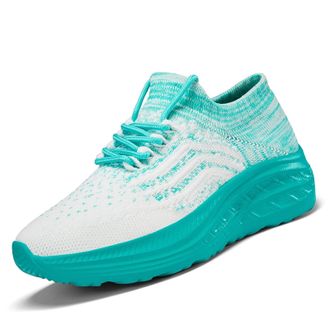 Generic Fashion Platform Sneakers for Women Spring Summer Breathable Mesh Running Shoes Comfortable Lace Up Casual Wear Walking for UK Wedges Trainers Ladies 