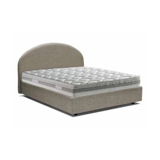Talamo Italia Talamo Italia - Cama De Plaza Y Media Connie, Cama Contenedor Con Revestimiento De Tela, 100% Made In Italy, Apertura Frontal, Con Colch&oacute;n Cm 120x190 