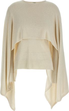 Toteme Beige Silk Womens Cardigan