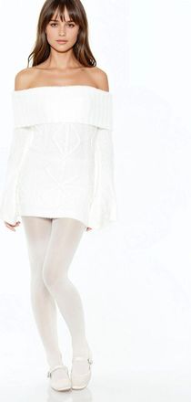 Forever 21 Off-the-Shoulder Mini Sweater Dress