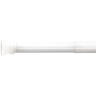 Ridder Barra De Cortina De Ducha Ajustable Blanca 110-245 Cm