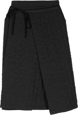 Henrik Vibskov Bind midi skirt - women - Organic Cotton/Recycled Polyester/Recycled Cotton - M - Black